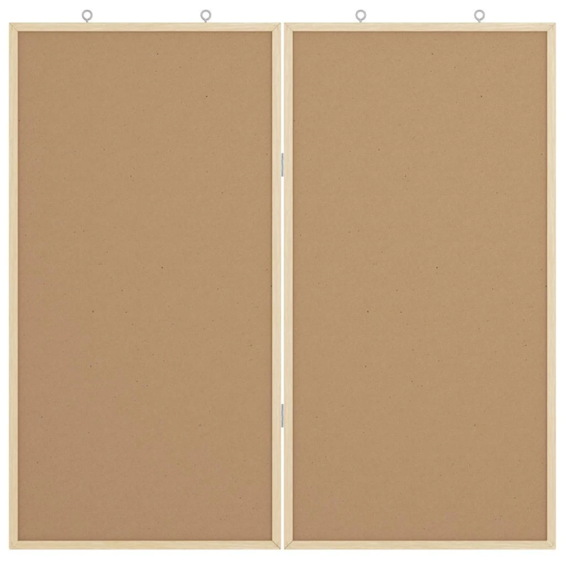 vidaXL Saziņas tāfele Melna 80 x 80 x 1.4 cm Priedes masīvkoks