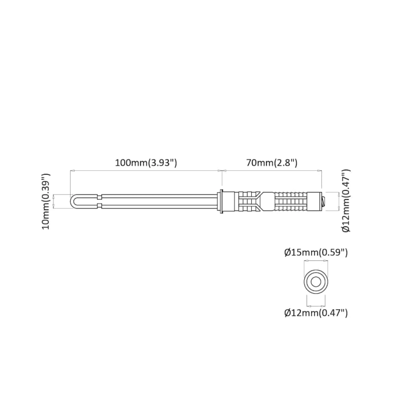 vidaXL Peldējošo plauktu kronšteini 12 pcs Bēša DIA10 x 170 mm Tērauds