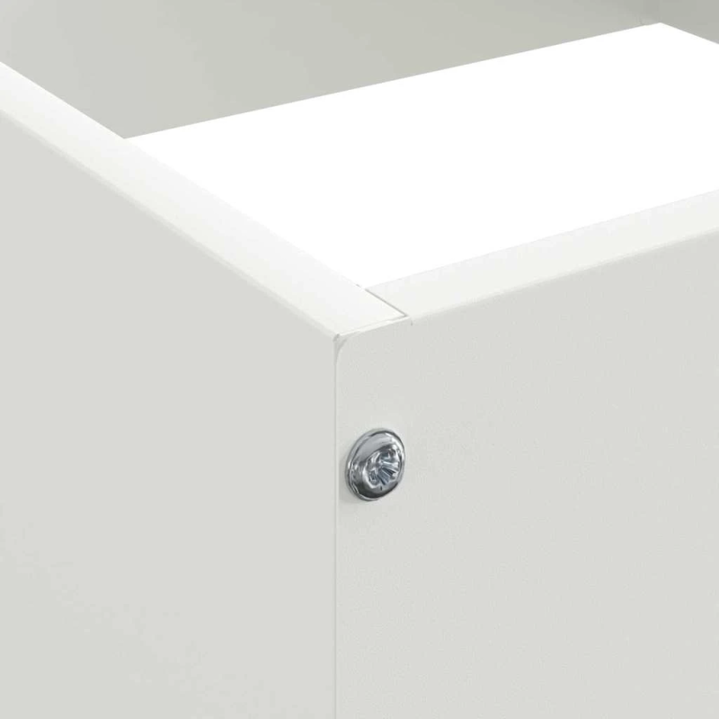 vidaXL Zāliena Apmale Balts 40 x 40 x 13 cm Tērauds