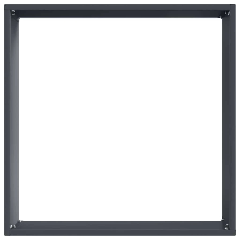 vidaXL Zāliena Apmale 6 pcs Antracīts 40 x 40 x 13 cm Tērauds