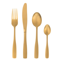 Maku Tableware Set, 16 Pieces, Gold
