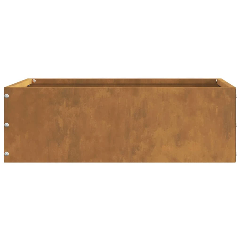 vidaXL Zāliena Apmale Rūsa 40 x 40 x 13 cm Novecināts tērauds