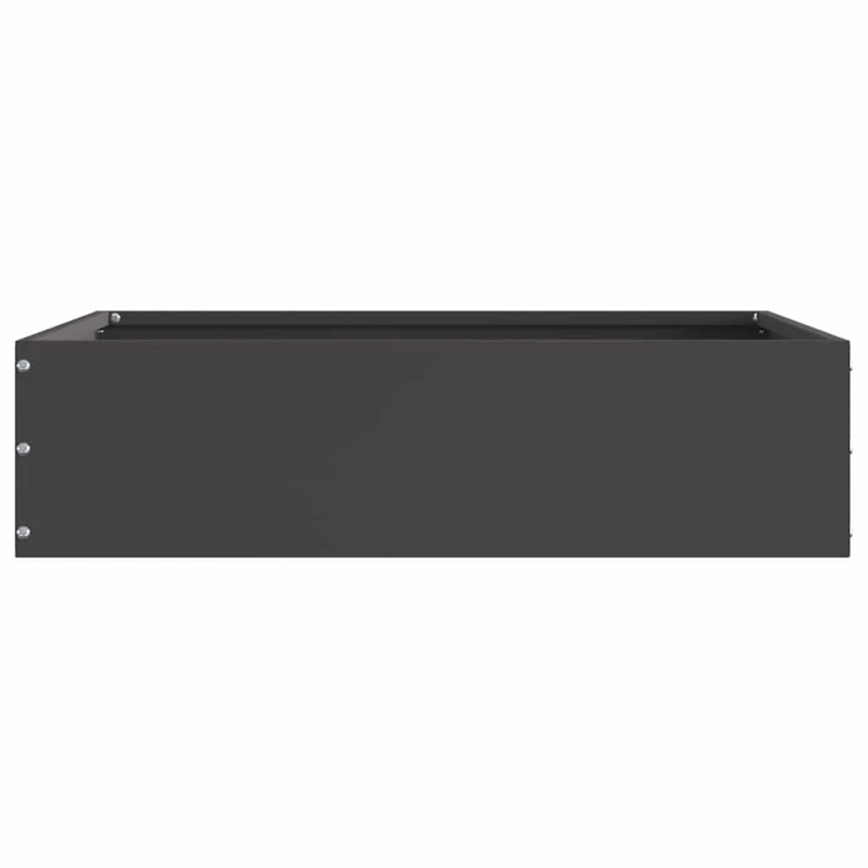 vidaXL Zāliena Apmale Melna 50 x 50 x 13 cm Tērauds