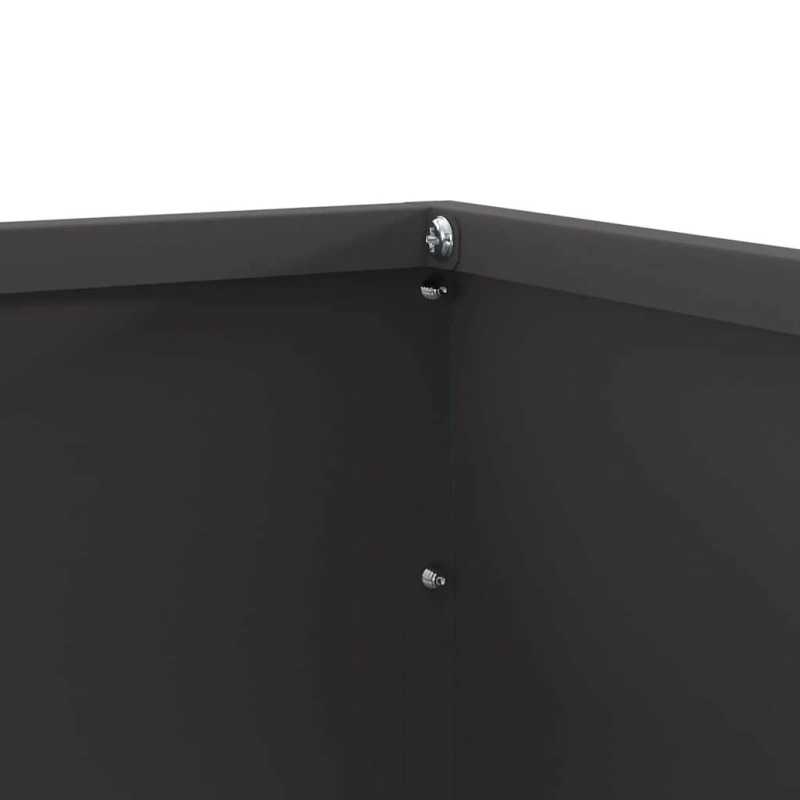 vidaXL Zāliena Apmale Melna 50 x 50 x 13 cm Tērauds