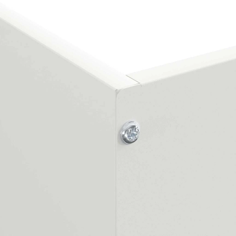 vidaXL Zāliena Apmale Balts 50 x 50 x 13 cm Tērauds