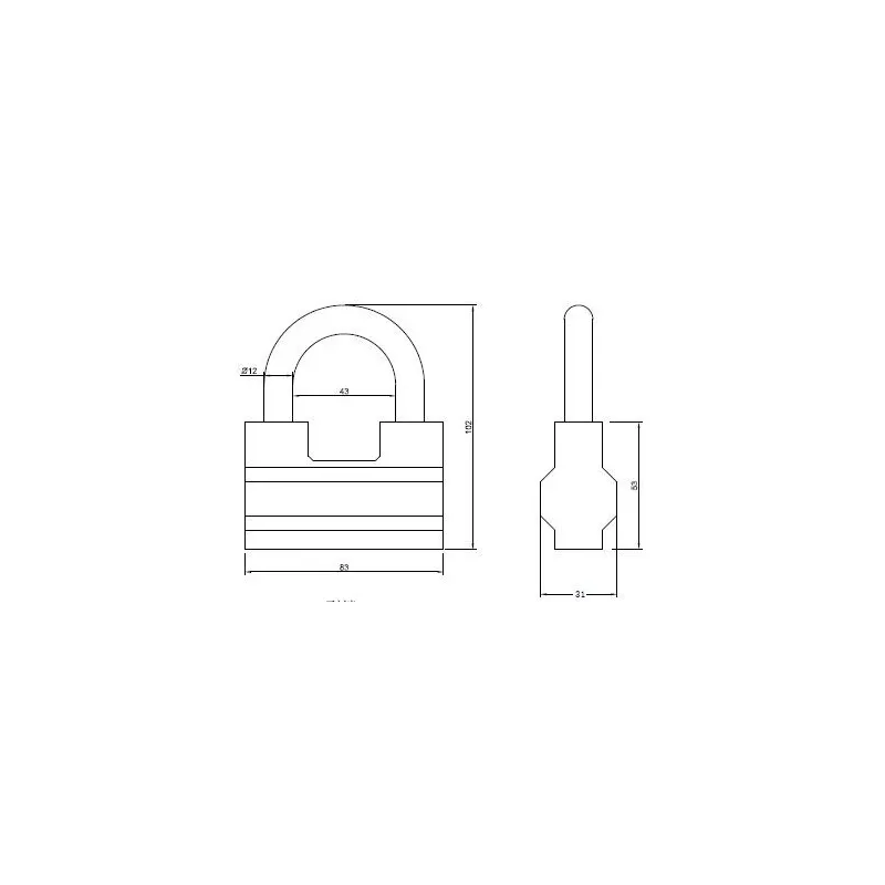 Slēdzene Okko A-80, pelēka krās., 100 mm