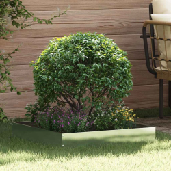 vidaXL Zāliena Apmale Sudraba 60 x 60 x 13 cm Nerūsējošs tērauds