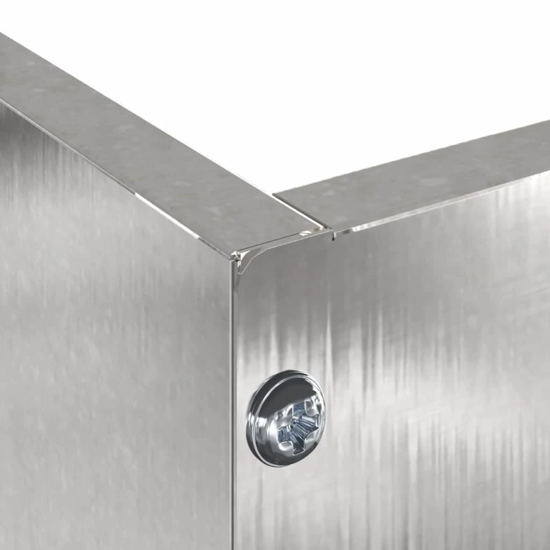 vidaXL Zāliena Apmale Sudraba 60 x 60 x 13 cm Nerūsējošs tērauds