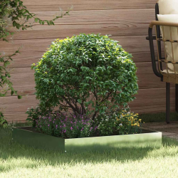 vidaXL Zāliena Apmale 6 pcs Sudraba 60 x 60 x 13 cm Cinkots tērauds