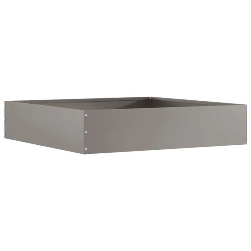 vidaXL Zāliena Apmale 6 pcs Rūsa 60 x 60 x 13 cm Novecināts tērauds