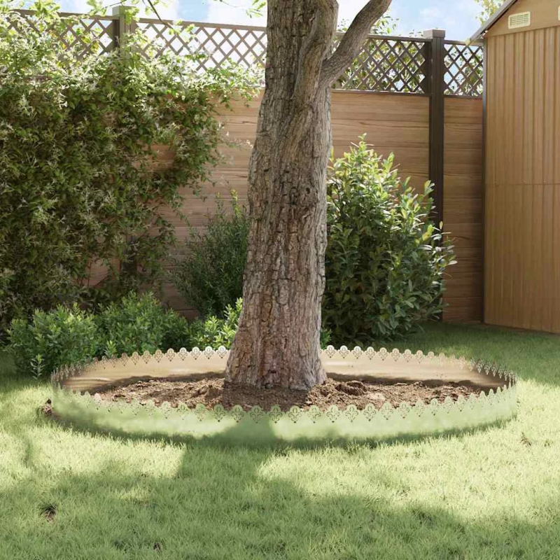 vidaXL Zāliena apmales 30 pcs Sudraba 103 x 0,05 x 22 cm