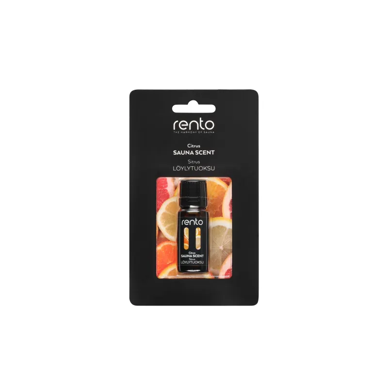 Saunas aromāts Rento Citrus, 10 ml Melna krās.-Dzeltena krās.-Oranža krās.