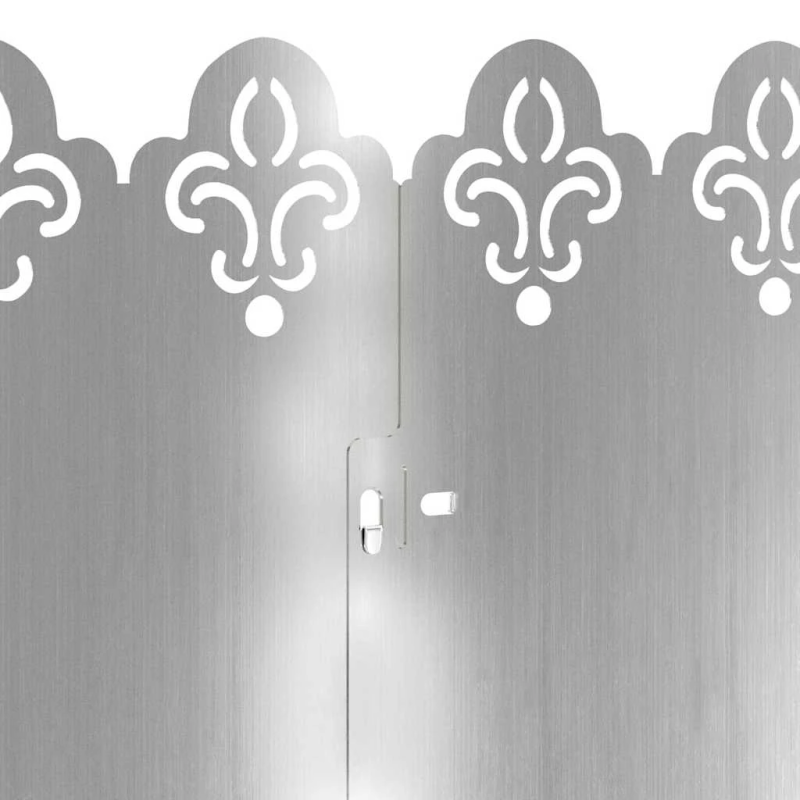 vidaXL Zāliena apmales 10 pcs Sudraba 103 x 0,05 x 22 cm