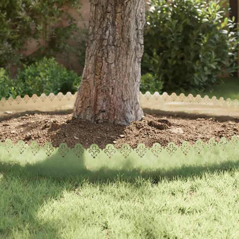 vidaXL Zāliena apmales 20 pcs Sudraba 103 x 0,05 x 22 cm