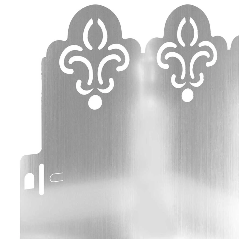 vidaXL Zāliena apmales 30 pcs Sudraba 103 x 0,05 x 22 cm