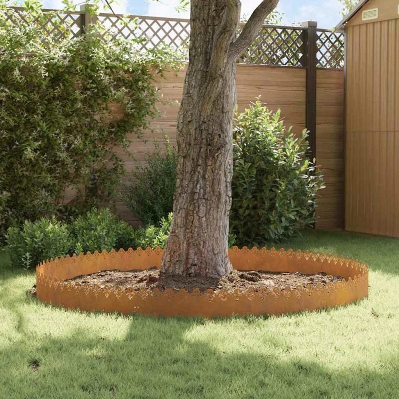 vidaXL Zāliena apmales 20 pcs Rūsa 103 x 0,05 x 22 cm