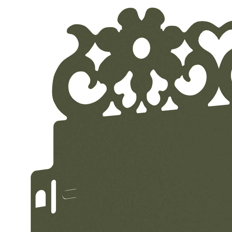 vidaXL Zāliena apmales 20 pcs Olīvu zaļš 103 x 0,05 x 22 cm Tērauds