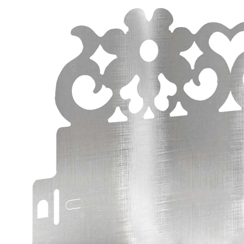 vidaXL Zāliena apmales 10 pcs Sudraba 103 x 0,05 x 22 cm