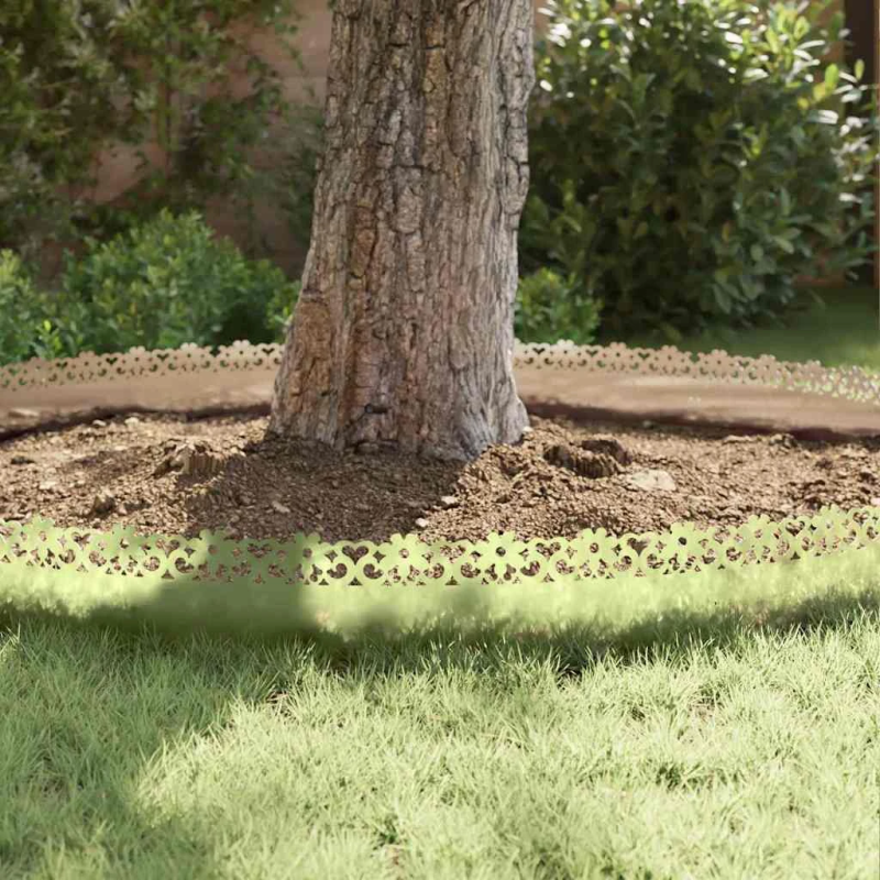 vidaXL Zāliena apmales 10 pcs Sudraba 103 x 0,05 x 22 cm