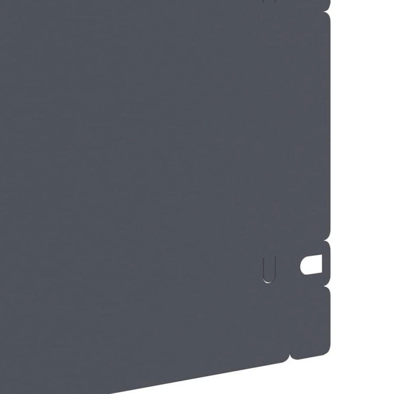 vidaXL Zāliena apmales 30 pcs Antracīts 103 x 0,05 x 22 cm Tērauds