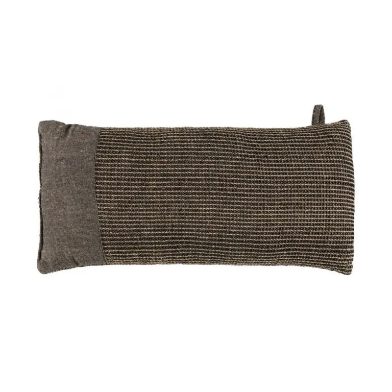 Saunas spilvens Rento KENNO, lins, 50 x 22 cm, brūna-šampanieša