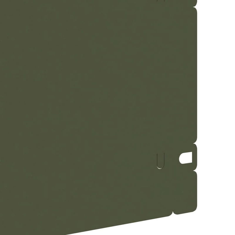 vidaXL Zāliena apmales 30 pcs Olīvu zaļš 103 x 0,05 x 22 cm Tērauds