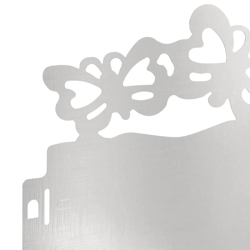 vidaXL Zāliena apmales 30 pcs Sudraba 103 x 0,05 x 22 cm