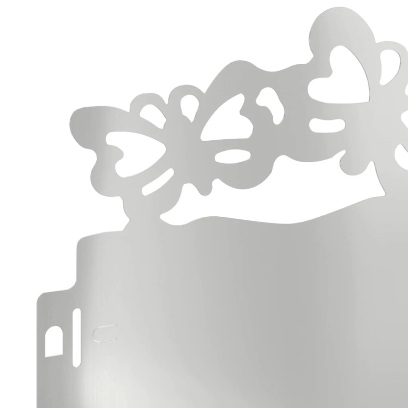 vidaXL Zāliena apmales 20 pcs Sudraba 103 x 0,05 x 22 cm