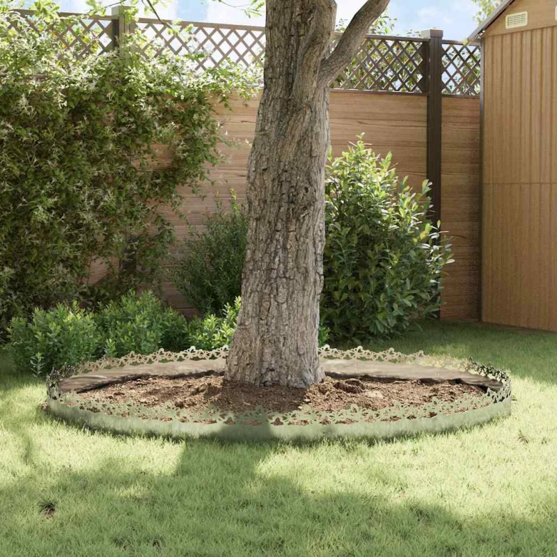 vidaXL Zāliena apmales 30 pcs Sudraba 103 x 0,05 x 22 cm