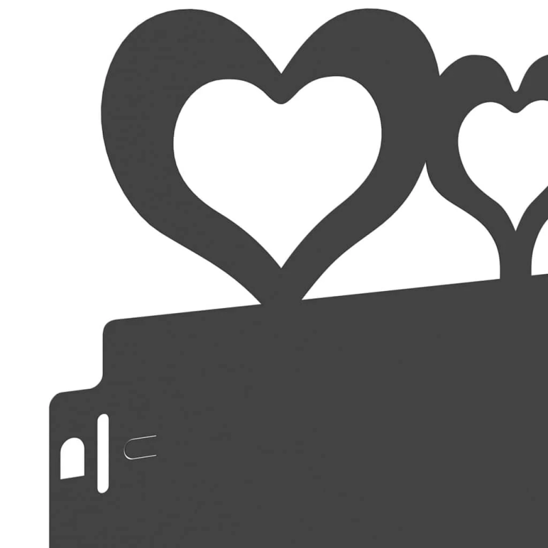 vidaXL Zāliena apmales 20 pcs Melna 103 x 0,05 x 22 cm Tērauds