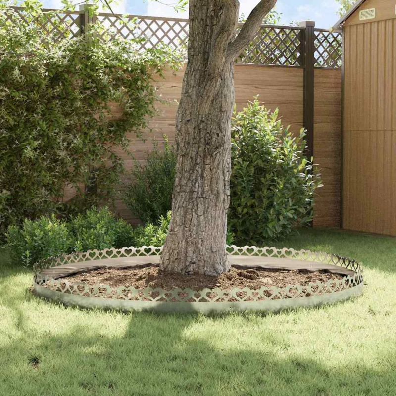 vidaXL Zāliena apmales 30 pcs Sudraba 103 x 0,05 x 22 cm