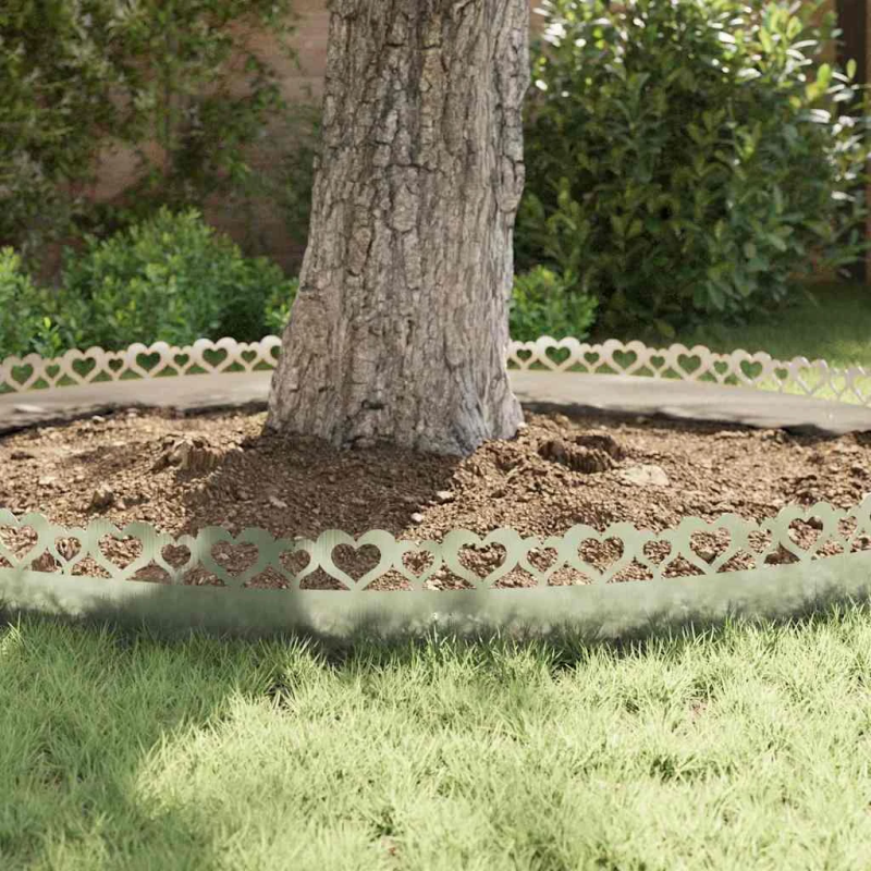 vidaXL Zāliena apmales 30 pcs Sudraba 103 x 0,05 x 22 cm