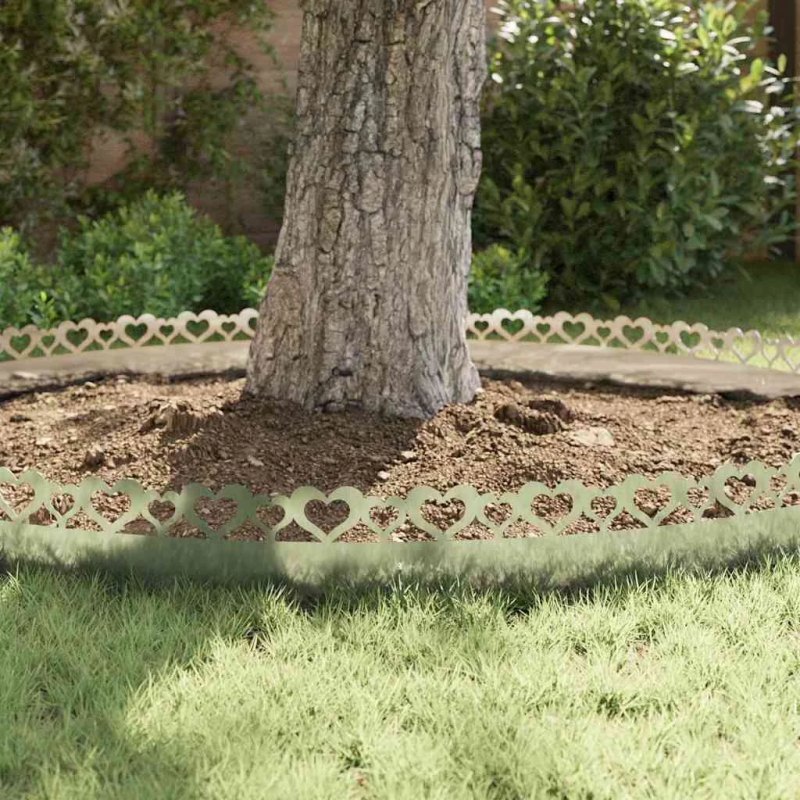 vidaXL Zāliena apmales 20 pcs Sudraba 103 x 0,05 x 22 cm