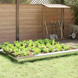 vidaXL Kāpuru žogs 16 pcs Sudraba 50 x 3,5 x 25 cm Nerūsējošs tērauds