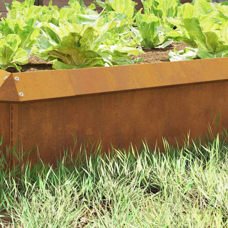 vidaXL Kāpuru žogs Rūsa 50 x 3,5 x 25 cm Novecināts tērauds