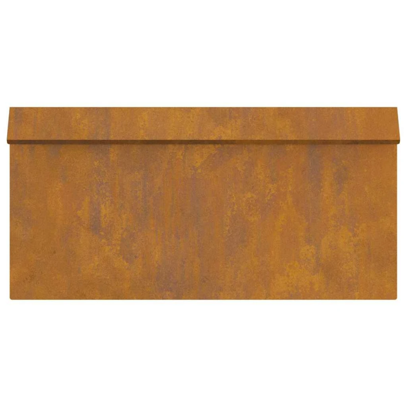 vidaXL Kāpuru žogs 4 pcs Rūsa 50 x 3,5 x 25 cm Novecināts tērauds