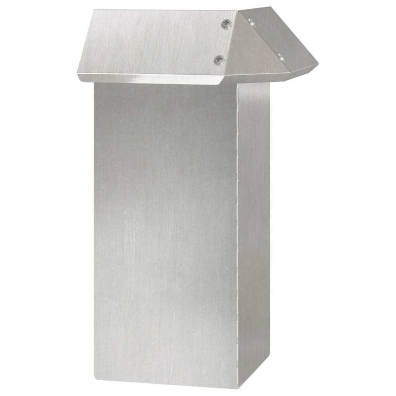 vidaXL Kāpuru žogs Sudraba 13,5 x 13,5 x 25 cm Nerūsējošs tērauds