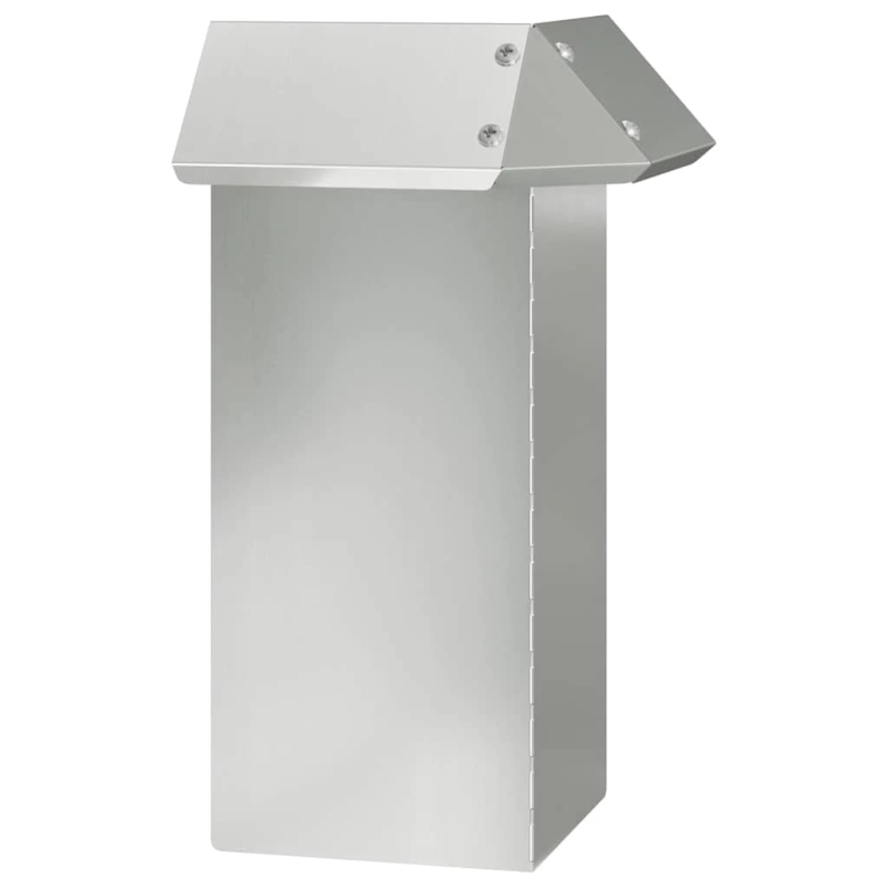 vidaXL Kāpuru žogs Sudraba 13,5 x 13,5 x 25 cm Cinkots tērauds