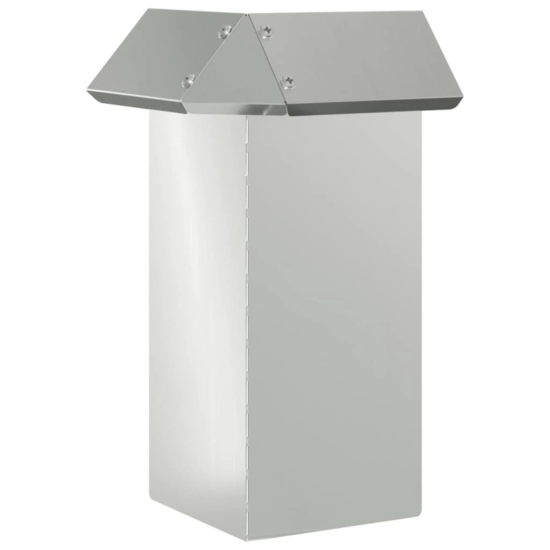 vidaXL Kāpuru žogs Sudraba 13,5 x 13,5 x 25 cm Cinkots tērauds