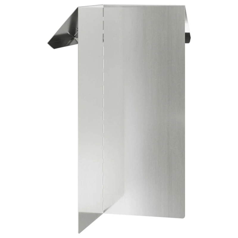 vidaXL Kāpuru žogs 4 pcs Sudraba 13,5 x 13,5 x 25 cm Cinkots tērauds