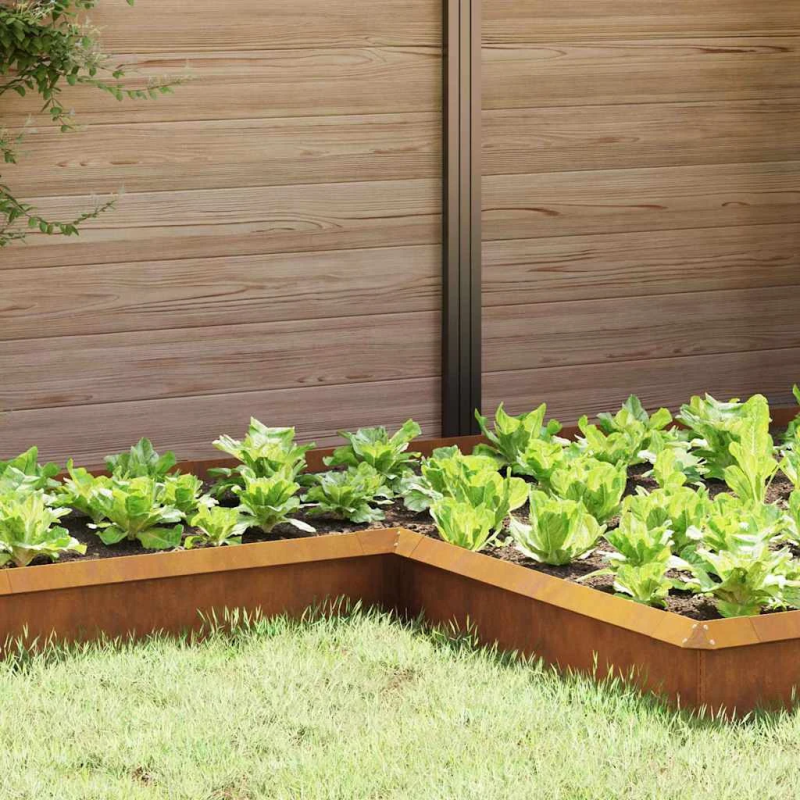 vidaXL Kāpuru žogs Rūsa 10 x 10 x 25 cm Novecināts tērauds