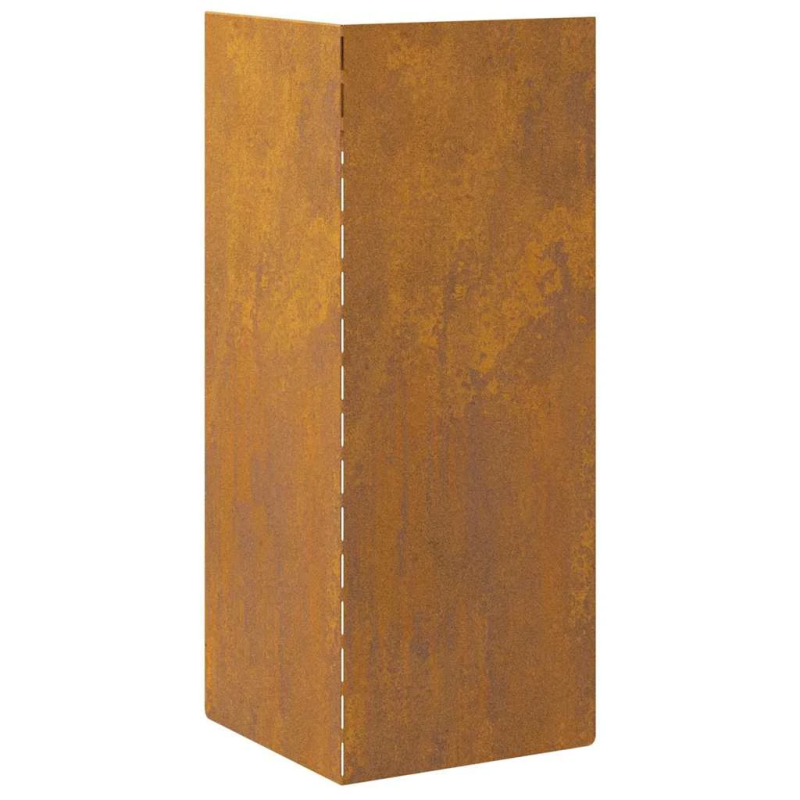 vidaXL Kāpuru žogs Rūsa 10 x 10 x 25 cm Novecināts tērauds