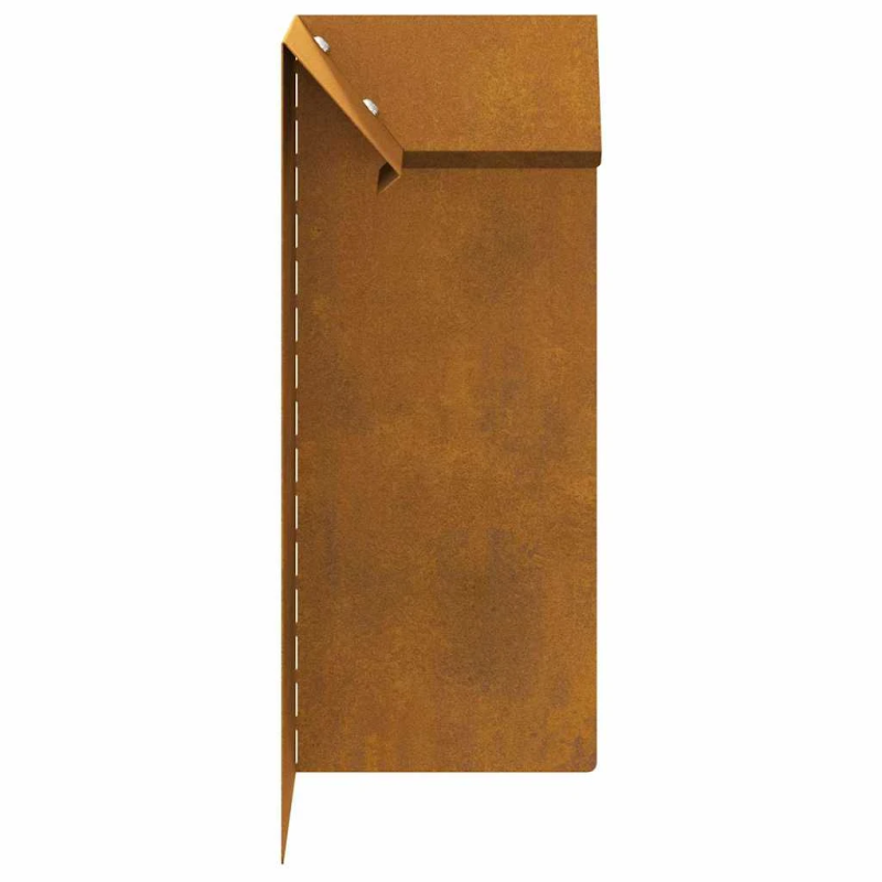 vidaXL Kāpuru žogs Rūsa 10 x 10 x 25 cm Novecināts tērauds