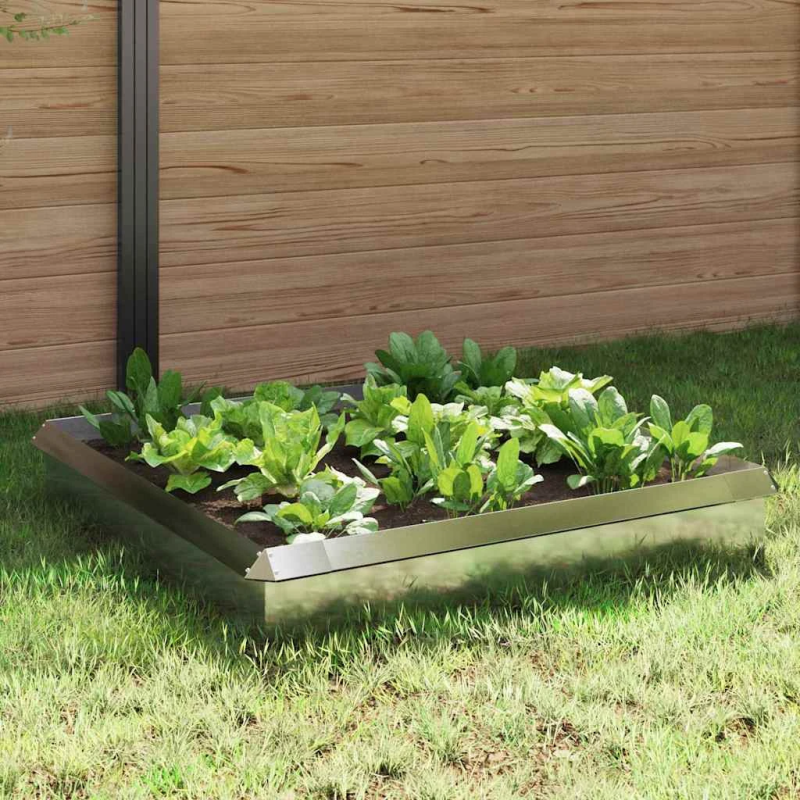 vidaXL Gliemežu sētas 8 pcs Sudraba Nerūsējošs tērauds