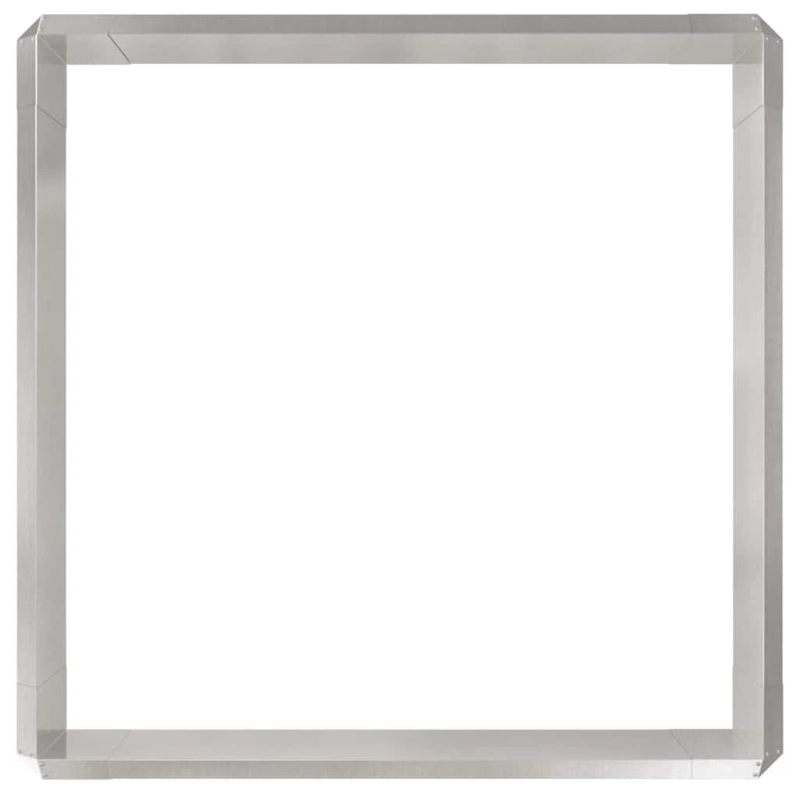 vidaXL Gliemežu sētas 8 pcs Sudraba Nerūsējošs tērauds