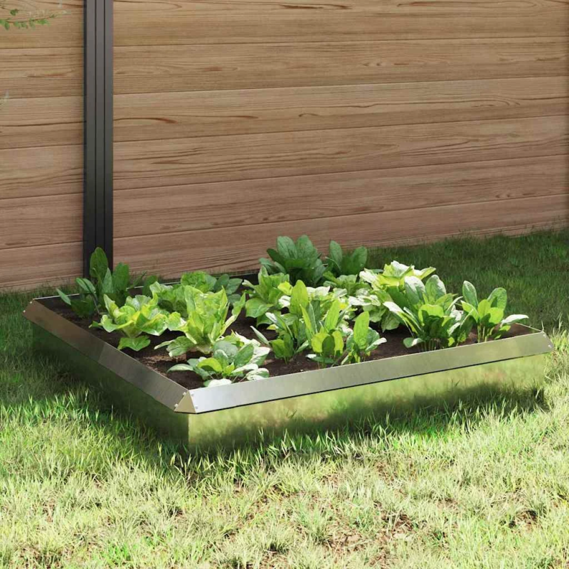 vidaXL Gliemežu sētas 8 pcs Sudraba Cinkots tērauds