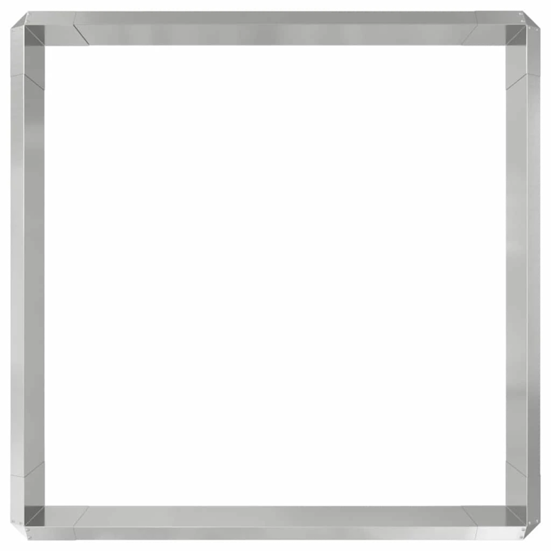 vidaXL Gliemežu sētas 8 pcs Sudraba Cinkots tērauds