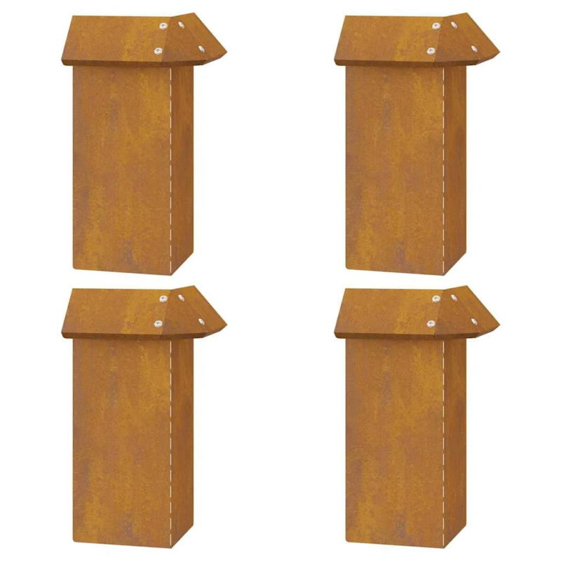 vidaXL Gliemežu sētas 8 pcs Rūsa Novecināts tērauds