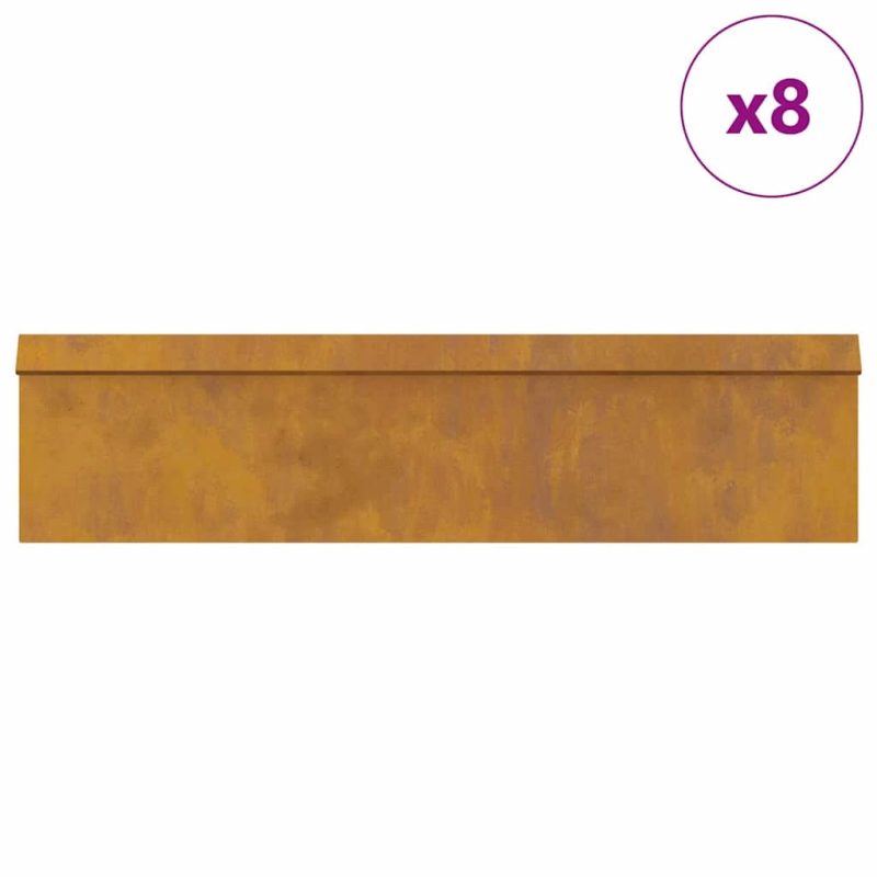 vidaXL Gliemežu sētas 12 pcs Rūsa Novecināts tērauds