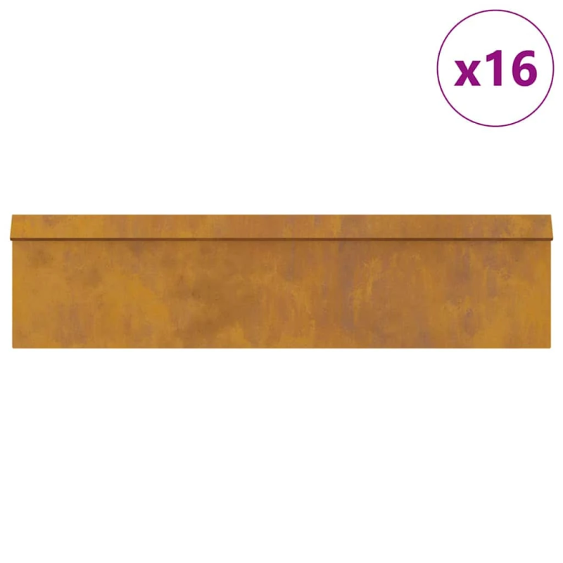 vidaXL Gliemežu sētas 20 pcs Rūsa Novecināts tērauds